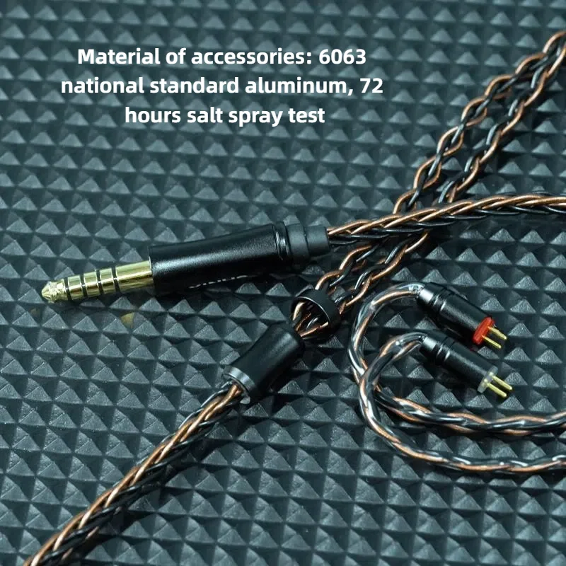 XINHS XH13A 8-Core 5N Single Crystal Kupfer versilbertes HiFi-Kopfhörer-Upgrade-Kabel 0,78 2PIN/IE900/MMCX/KZ QDC/TFZ – Detail 3