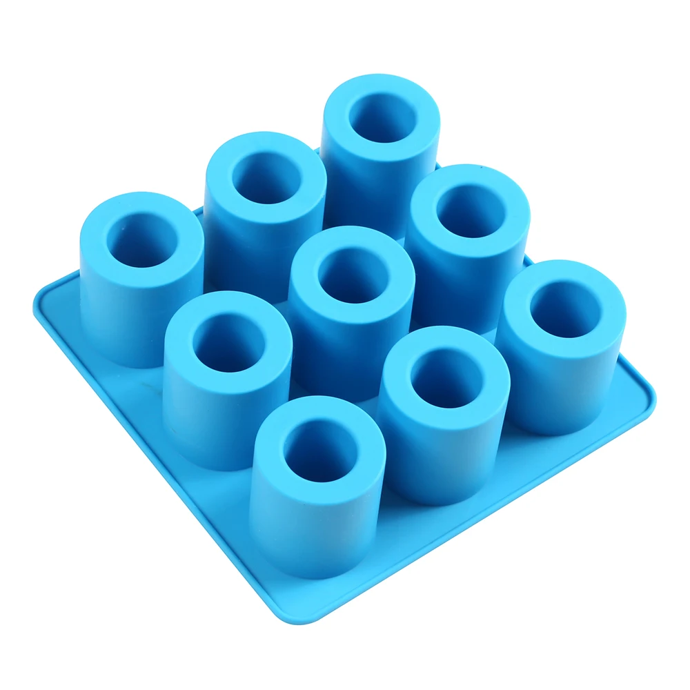 1/3pcs 9-hole round shaped silicone cup, ice glass shaped ice tray, summer ice tray, bar beer using cold drinking tools