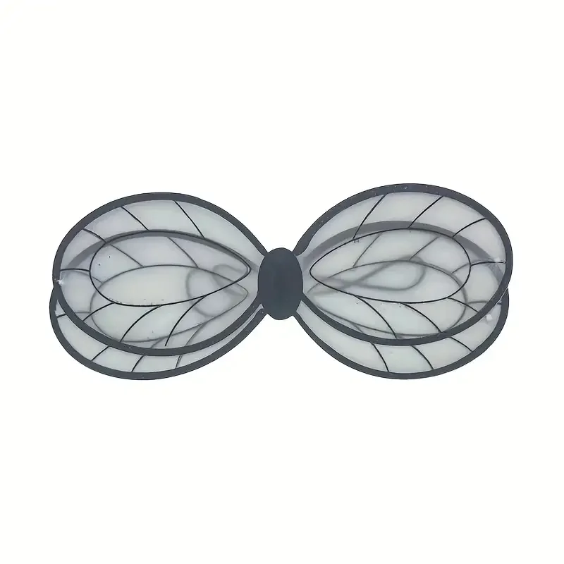 Schwarzes Feenflügel-Performance-Requisiten-Set, einschließlich Bienen- und Schmetterlingsflügeln, geeignet für Partys und Festivals. – Detail 4