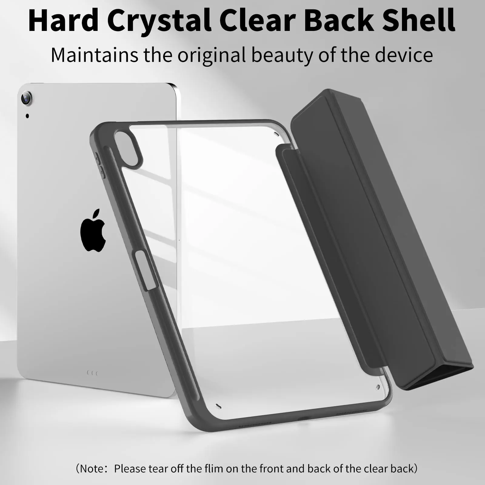 For Apple iPad (A16) 11th 11'' 2025/10th 10.9'' 2022 Generation Case with Pencil Holder, Hybrid iPad 11 10 Case with Clear Back