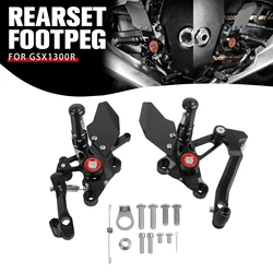For Suzuki Hayabusa GSX1300R GSXR1300 GSX1300 R 2021-2025 Footpeg Rear Set Foot Pegs Pedal Footrest Heel Wing Adjuster Rearset