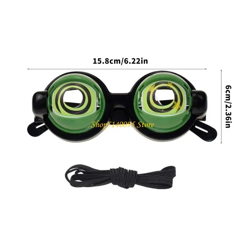 DXAE Eyes Blazing Glasses Pull String Activation for Children Christmas Gift Fun Costume Props Eyes Glasses