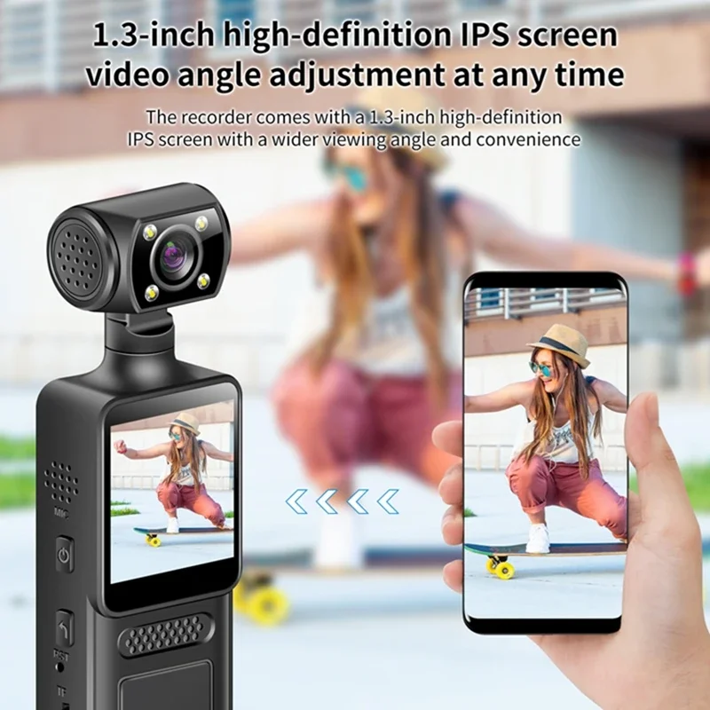 Lenovo Mini New Camera 8K HD Handheld Portable Digital Video Recorder Professional Anti Shake Camera Night Vision Action Camera image 3