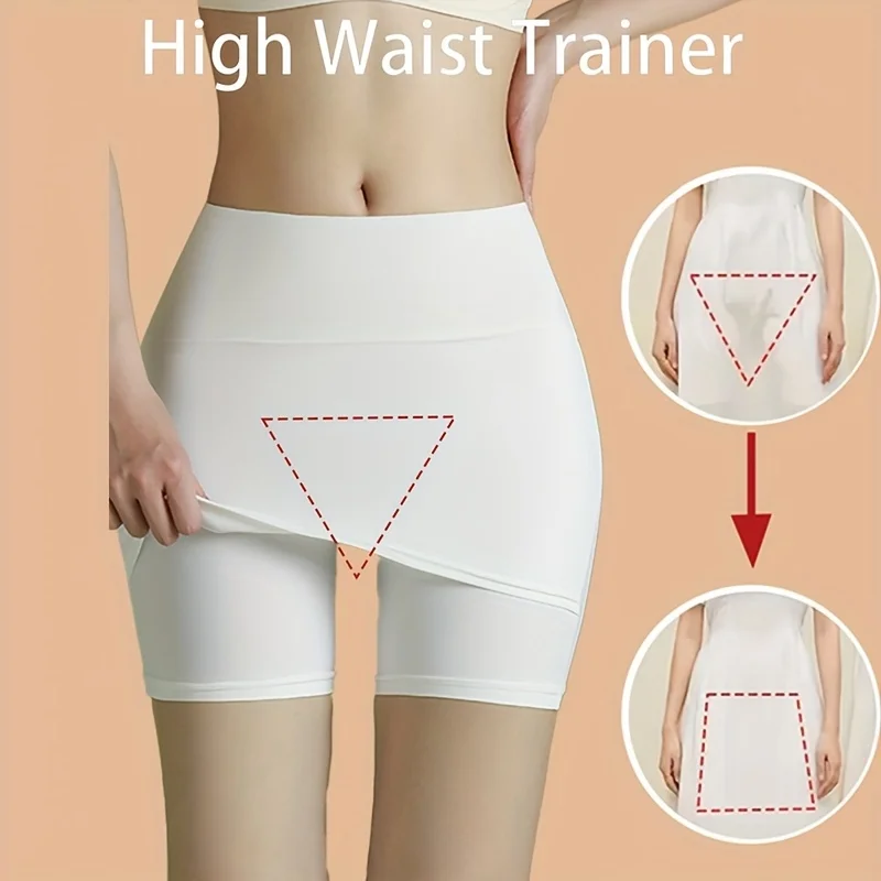1 шт. женские высокоэластичные корректирующие защитные брюки, новые бесшовные двухслойные бесшовные закрывающие промежность