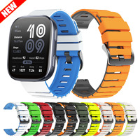 22mm Silicone Band For Huami AMAZFIT Bip 6 5 Sport Watch Strap For AMAZFIT GTR 4 3 Pro 2e 47mm/BALANCE 2/Stratos 3 2s Wristband