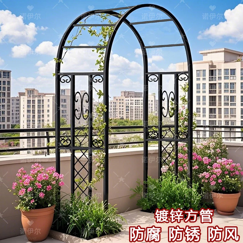 YFY climbing vine frame arch gardening arch flower frame garden park courtyard villa plant climbing bracket rose frame