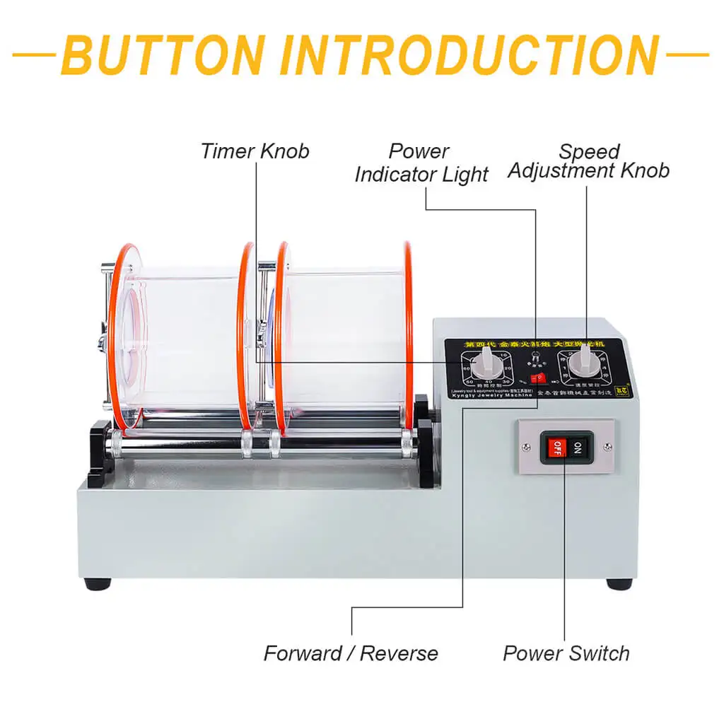 

KT-1320 Вращающийся стакан для полировки поверхности, ювелирные изделия, медная монета, полировальная машина для ореха, KT1320, машина для украшения