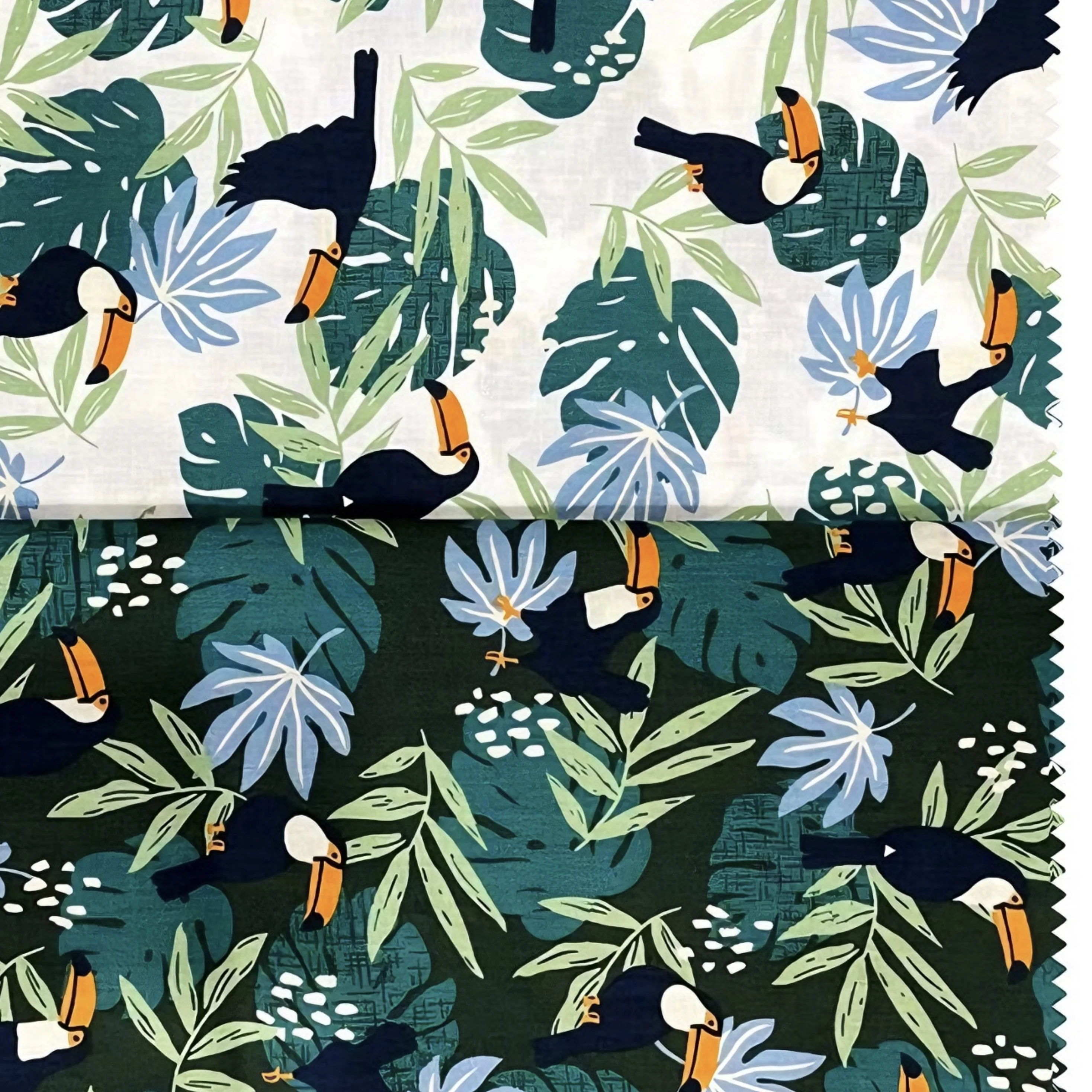 

100% хлопковая ткань с принтом джунглей и листьями монстеры, мягкая дышащая хлопчатобумажная ткань для шитья своими руками, домашнего текстиля, украшения