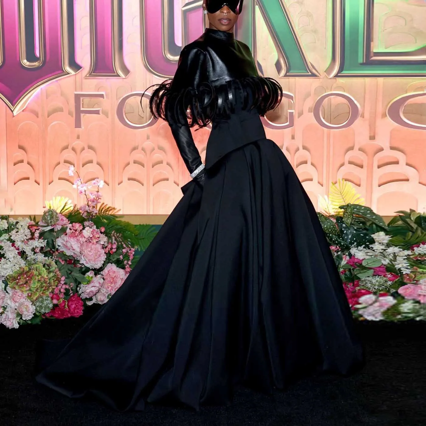 

New Arrival Black Taffeta Skirt High Waist Ruffles Ball Skirt with Pockets Women Long Evening Party Skirts Formal Gown Custom