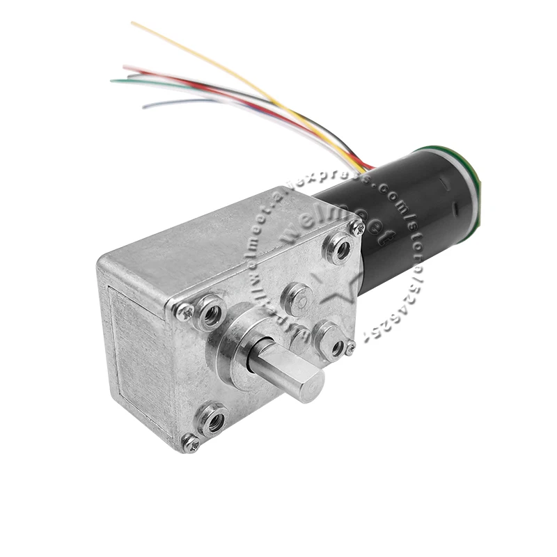 

1pcs DC12V 24V A5840-31ZY Large Torque Turbo Worm Gear Motor With encoder and Full Metal Gearbox