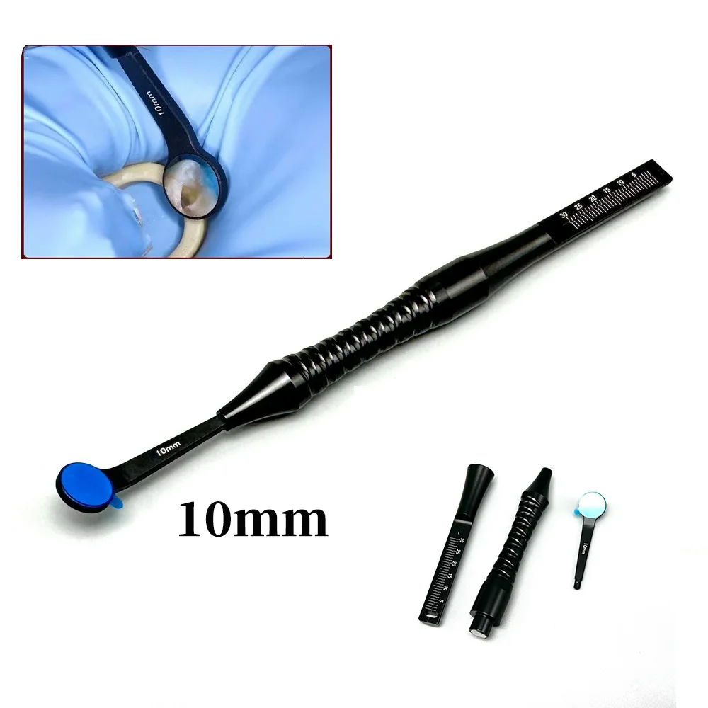 Dental Micro Mouth Mirror 10 mm Anti-light Multifunction Checking Sterilizable Reflector Detachable Handle Tools fast