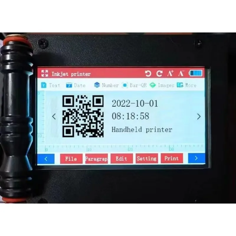 Mesin Printer Inkjet Multi Bahasa Genggam untuk Kode Tanggal, Nomor Batch, dan Logo pada Kemasan Karton