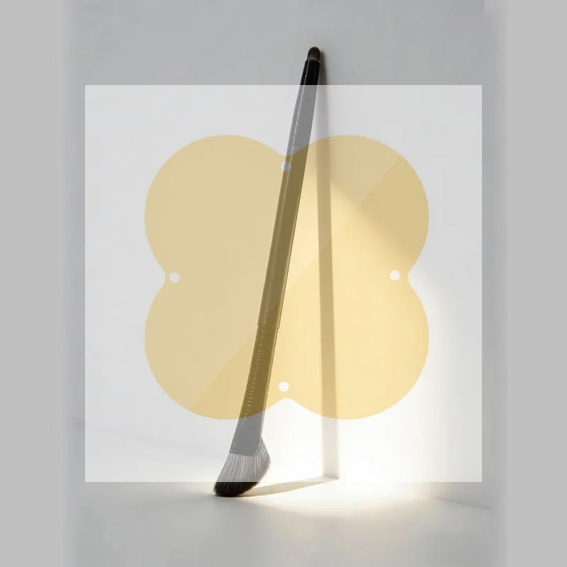 1Pcs Double-Headed Ultra Soft Flat Highlighting Brush Seamless Mixing Nose Shadow Brush No Shedding Makeup Brush For General Use