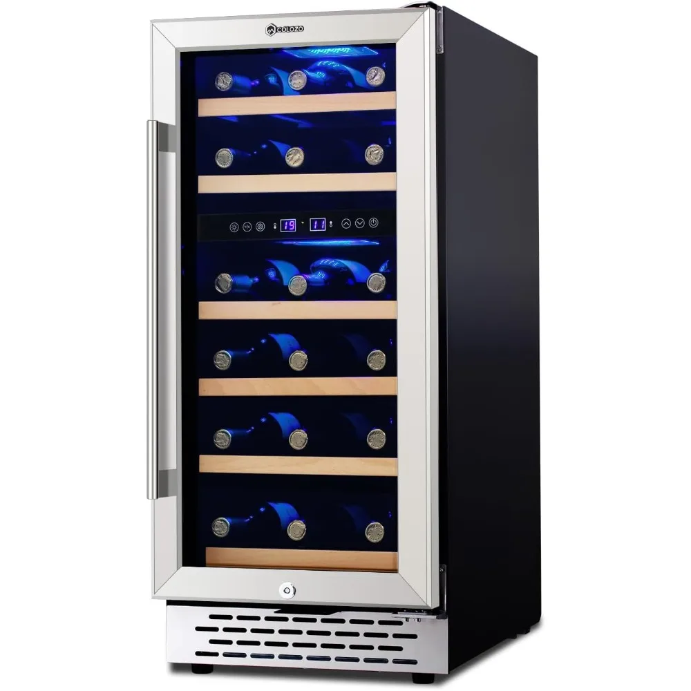 28 Bottle Wine Cooler Refrigerator, 15