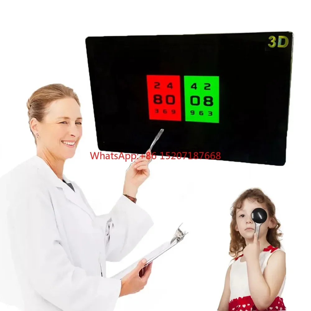 

27inch Screen Ophthalmic LCD Visual Acuity Vision Chart Optical Eye Testing Monitor with 3D Polarization LCP-1200