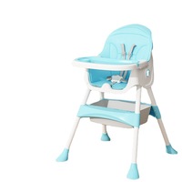 Baby Dining Chair Children's Eating Chair Multifunctional Foldable Portable Seat Home Infant Learning Dining Table and Chair