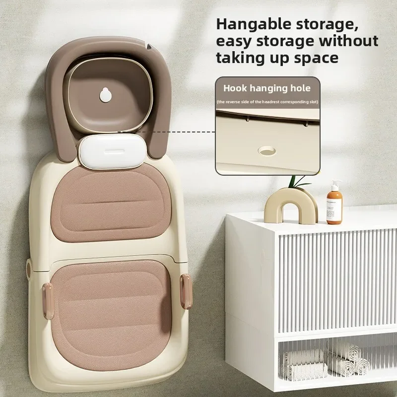 Portable Foldable Head Washing Chair for Babies Children & Adults - Home Use Hair Washing Lounge Chair for Pregnant Women