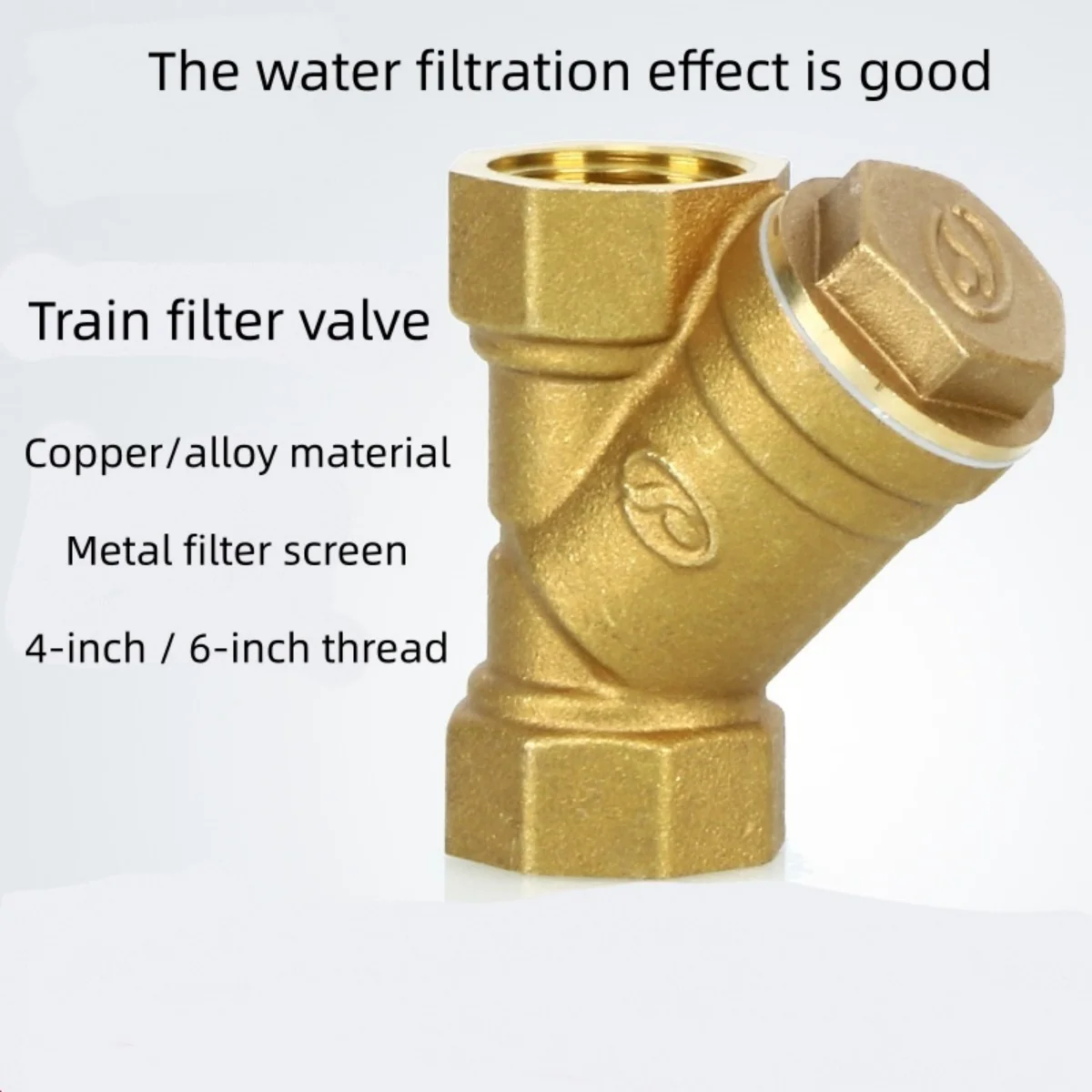 

Аксессуары для спринклеров с капельным тормозом для автомобилей и грузовиков Y-образный фильтрующий клапан из чистой меди, утолщенный фильтр, сетчатый фильтр из сплава