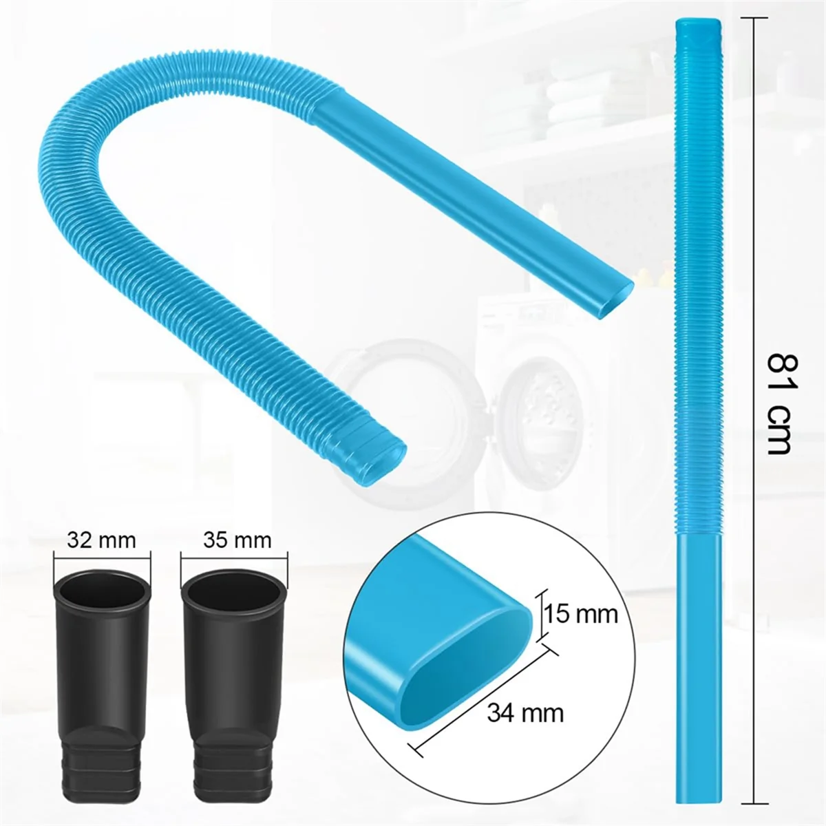 Гибкая щелевая насадка для универсальных пылесосов, удлинительная насадка с соединением 32 мм и 35 мм, для сушильных линий