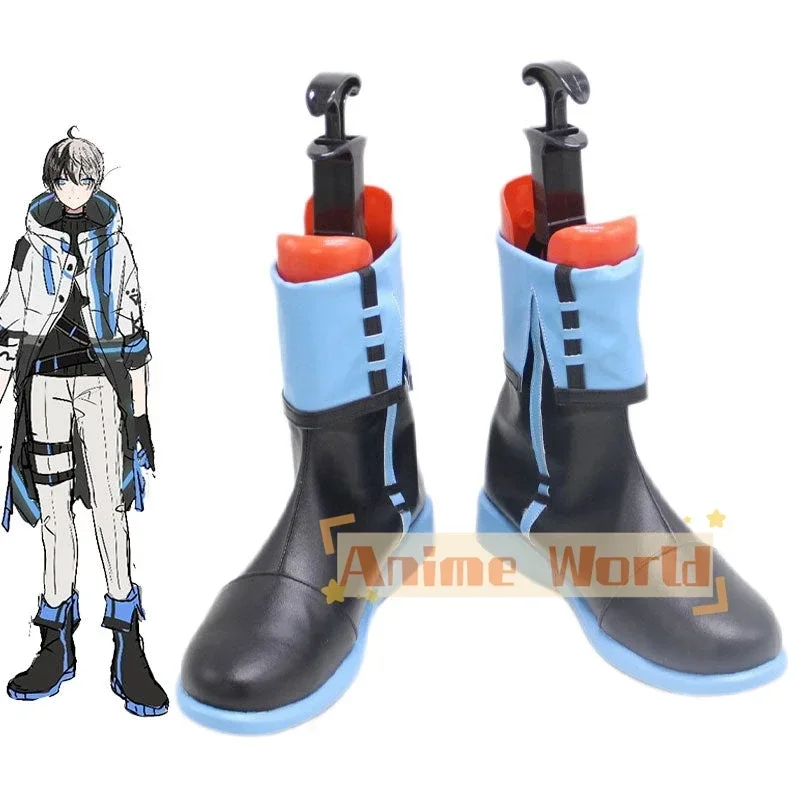 Virtual YouTuber Kamito Cosplay Shoes PU Leather Shoes Halloween Carnival Boots Custom Made