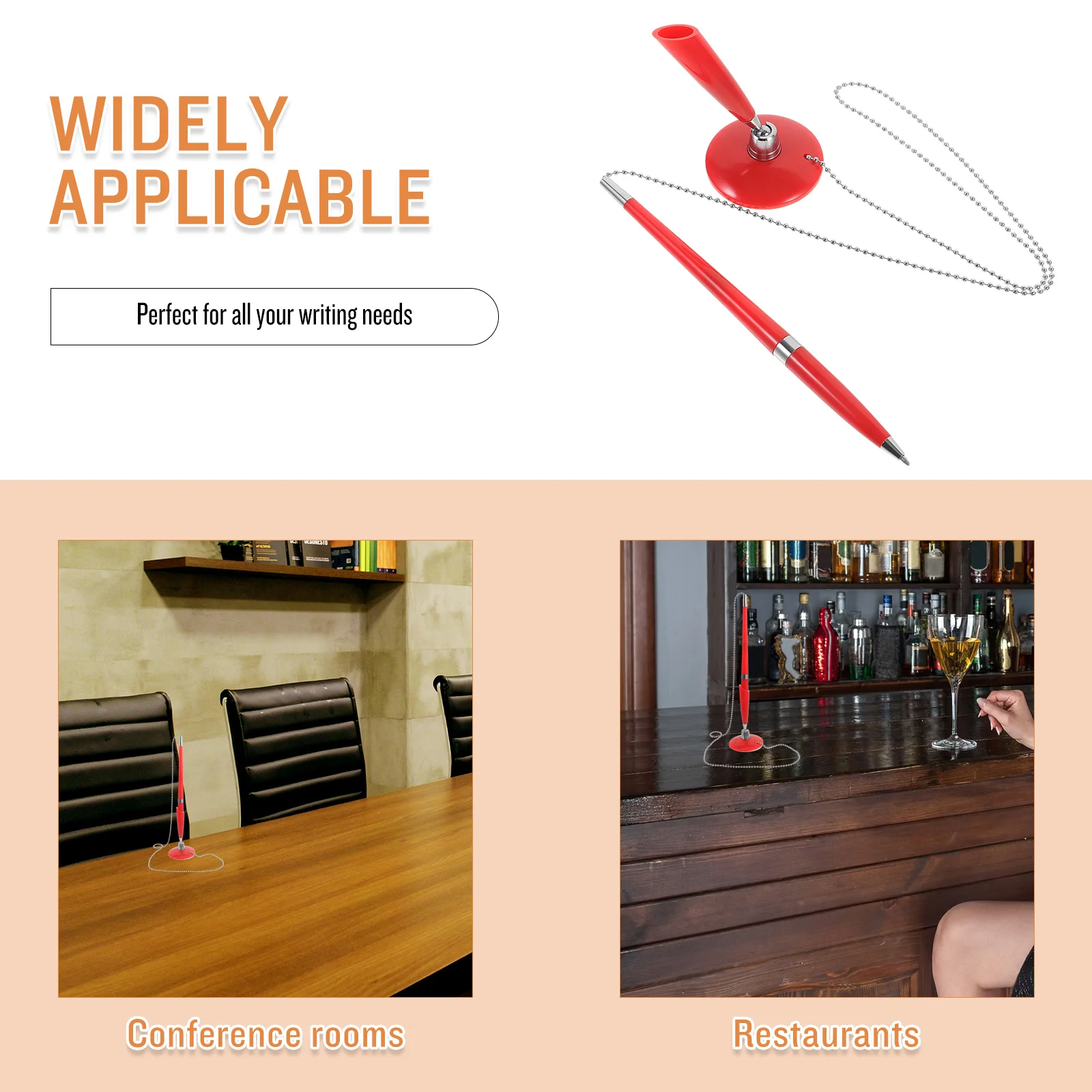 

Вертикальная стоячая фирменная многофункциональная офисная деловая гладкая износостойкая ручка для письма настольная фиксированная шариковая ручка для