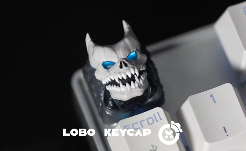 لوبو No.8 الحرفي Keycap مخصص شبح أنيمي ثلاثية الأبعاد لوحة المفاتيح مفتاح قبعات Esc نقطة الراتنج كيكابس لوحة المفاتيح الميكانيكية ألعاب الكمبيوتر الملحقات