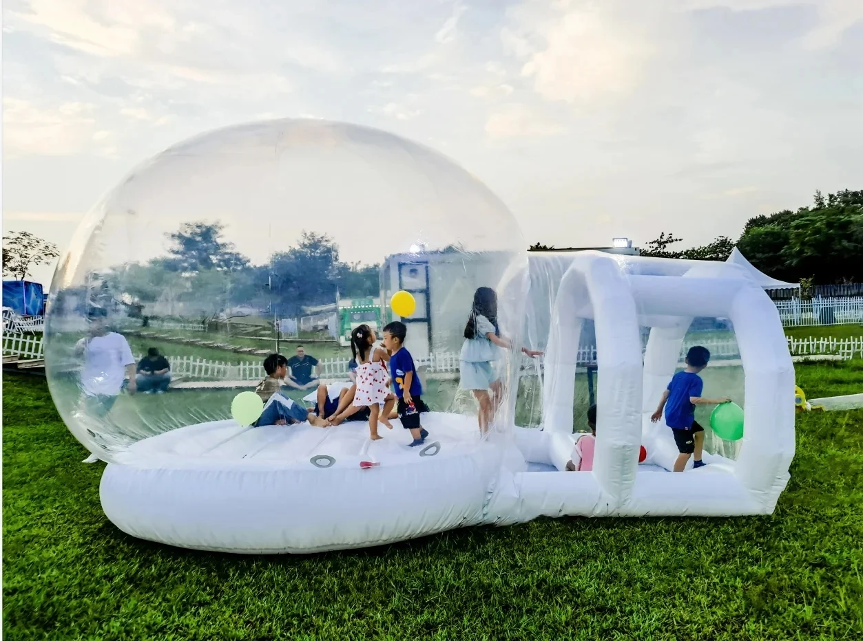 Large 13ft -4m Inflatable Bubble House Upgraded Inflatable Bubble Tent with Jumping Base Commercial PVC Bubble Balloon House