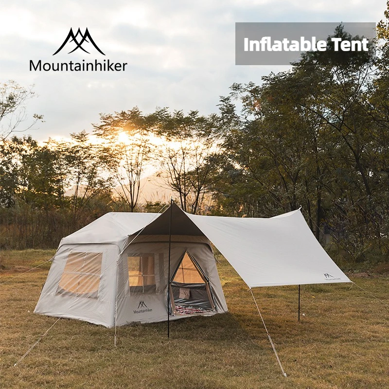 

Mountainhiker Outdoor Camping Night Inflatable Tent Camping Leisure Rain Protection Sun Protection Titanium Vinyl Canopy Tent