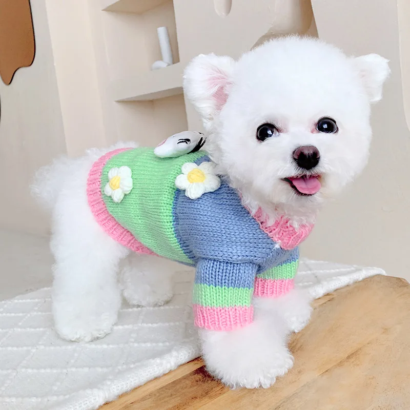 Winter Dog Sweater Cat Puppy Small Dog Clothing Coat Chihuahua Yorkies Shih Tzu Maltese Pomeranian Poodle Bichon Pet Clothes