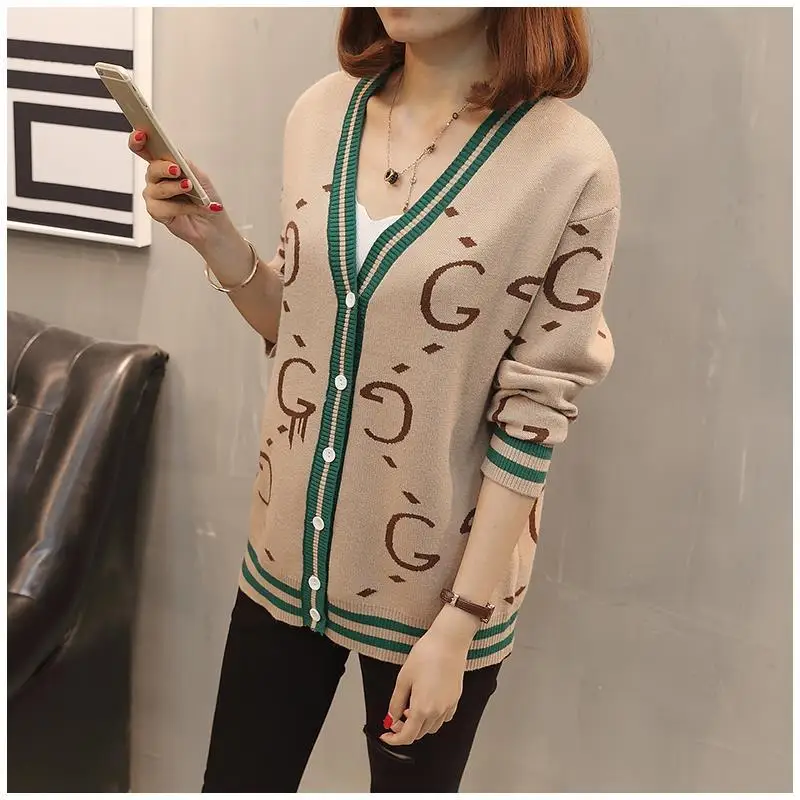 Women Clothing Sweater Cardigans Coats Long Sleeve Top New in Knitwears Oversized Sweater Korean Fashion Women's Casual Wear