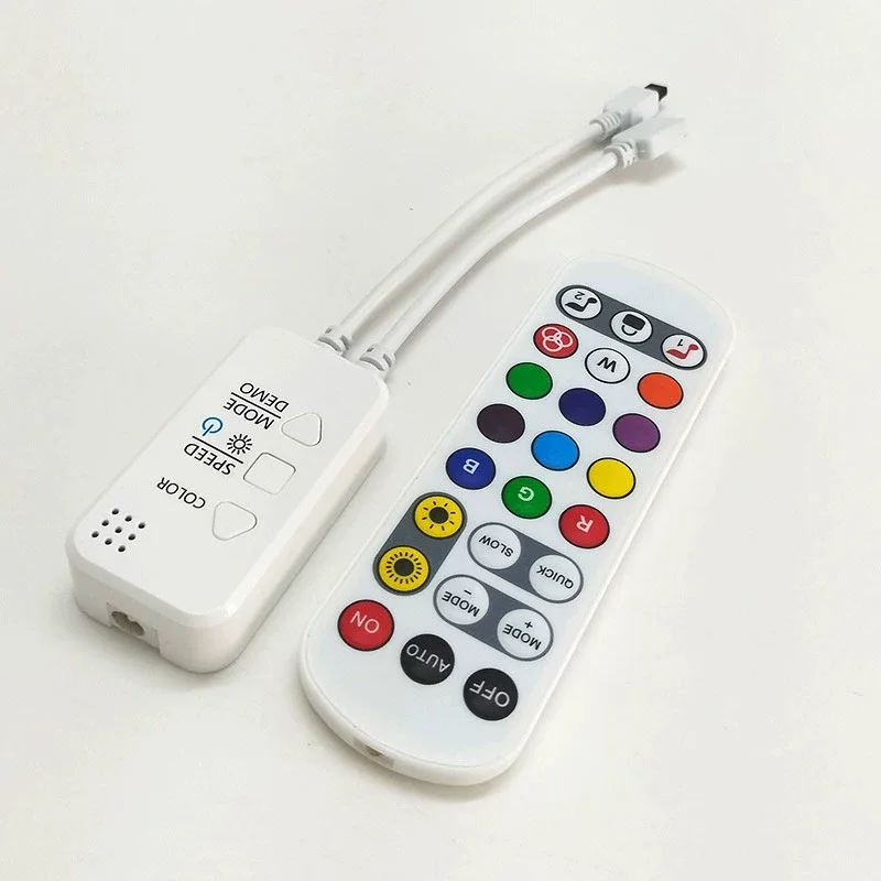 3 Pin Tuya APP Wifi LED RGBIC Controller With Remote DC12V/24V Work With Alexa And Google Home For 3 Pin RGBIC LED Strip Light