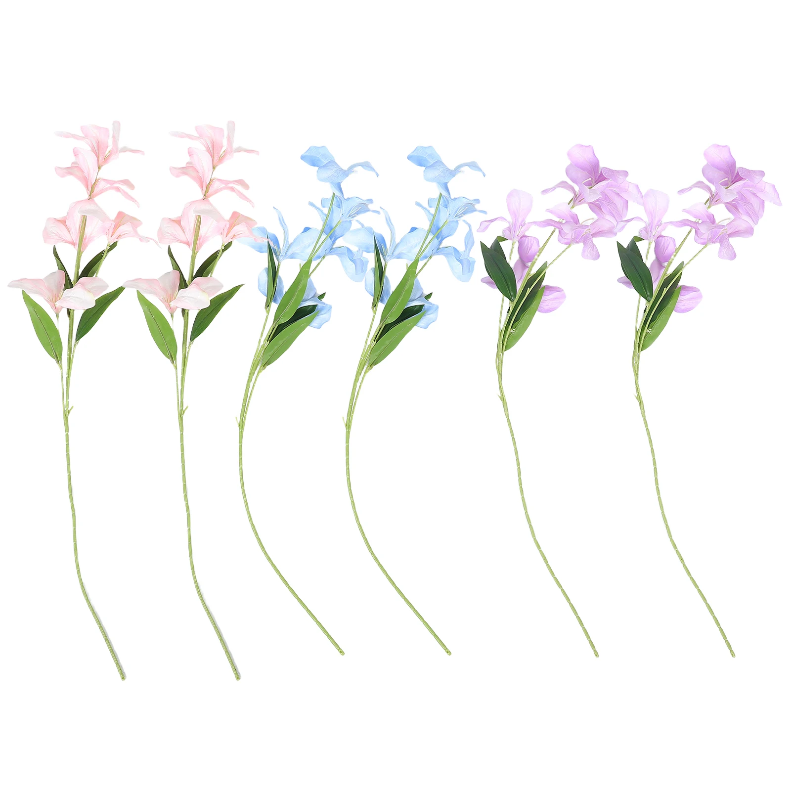 

6 Pcs Artificial Bouquet Fake Flower Centerpieces Roses Flowers Plastic for Photography Faux