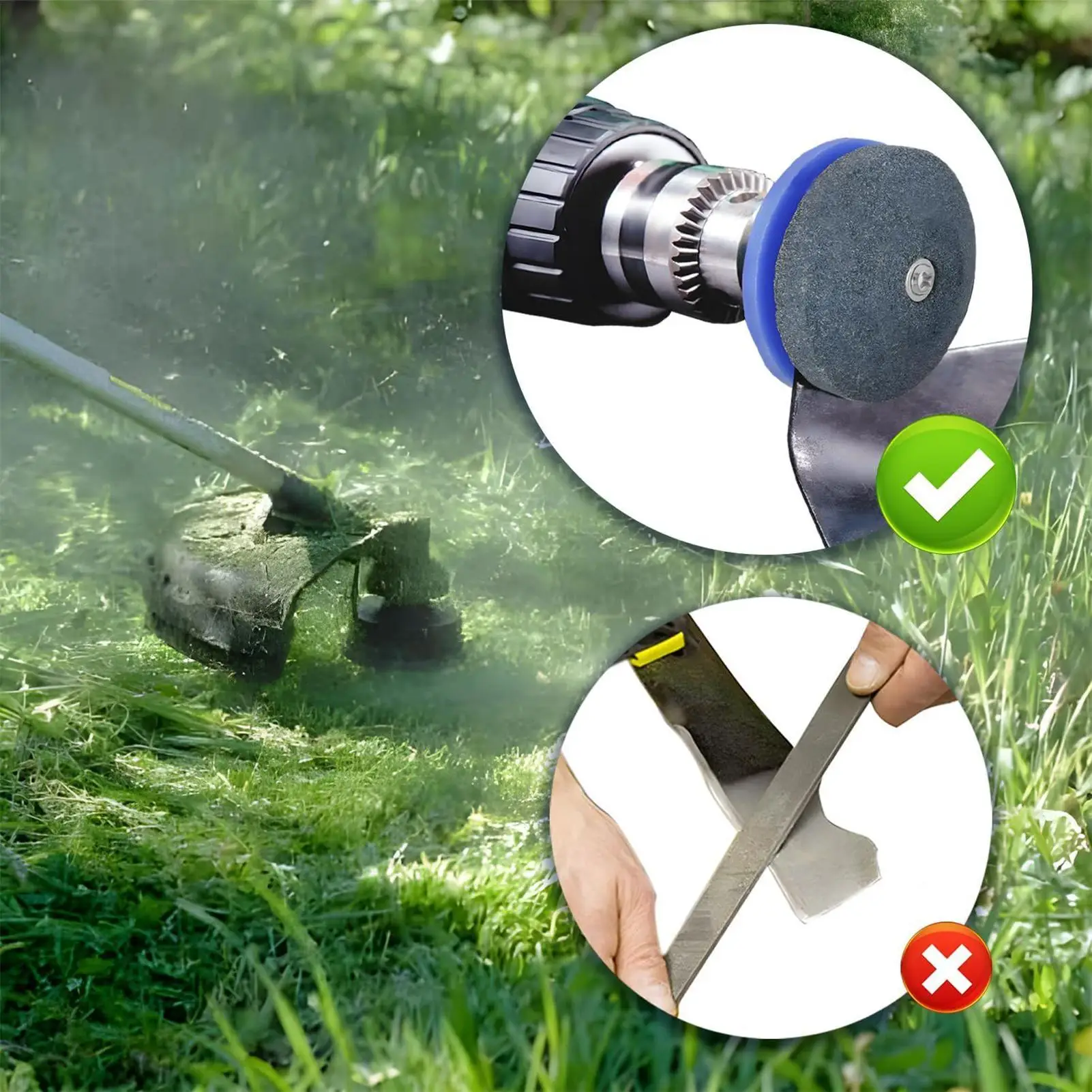 

Grinding Stone Electric Knife Sharpener Wind Power Lawn Mower Sharpener Wear Resistant Knife Sharpener Grinding Head Tool