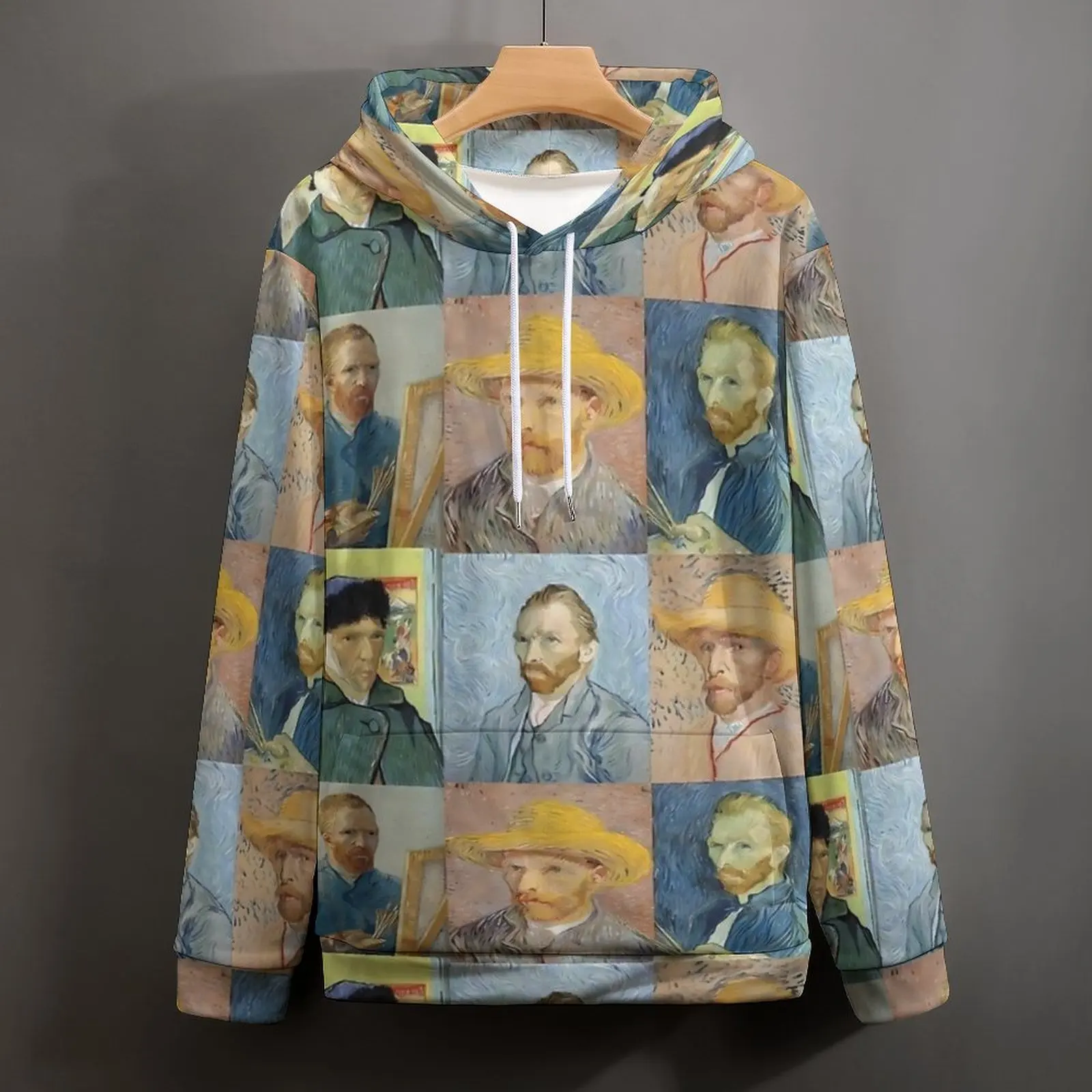 Vincent Van Gogh Hoodies Long Sleeve  Aesthetic Casual Hoodie Autumn Harajuku Oversized Pattern Loose Hooded Sweatshirts image 4