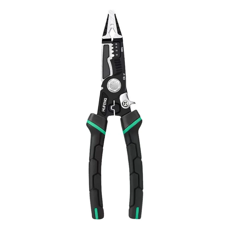 9-in-1 Effortless Pliers for Stripping Wires Household Steel Wire Diagonal Hardware Tools Electrician Pliers Manual Tools