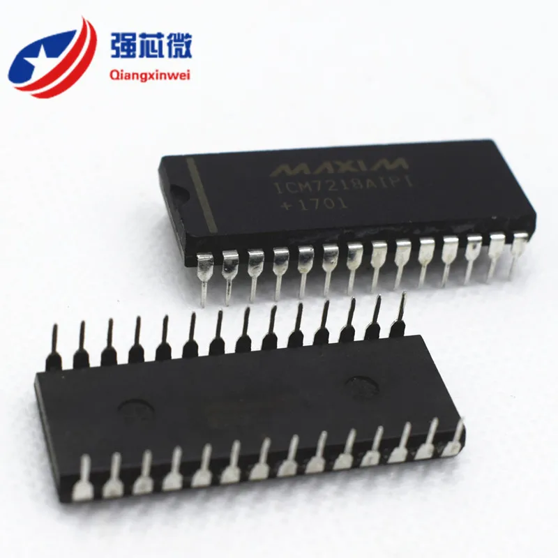 10PCS  ICM7218AIPI  ICM7218   IC DRVR 7 SEGMENT 8 DIGIT 28DIP  New and Original