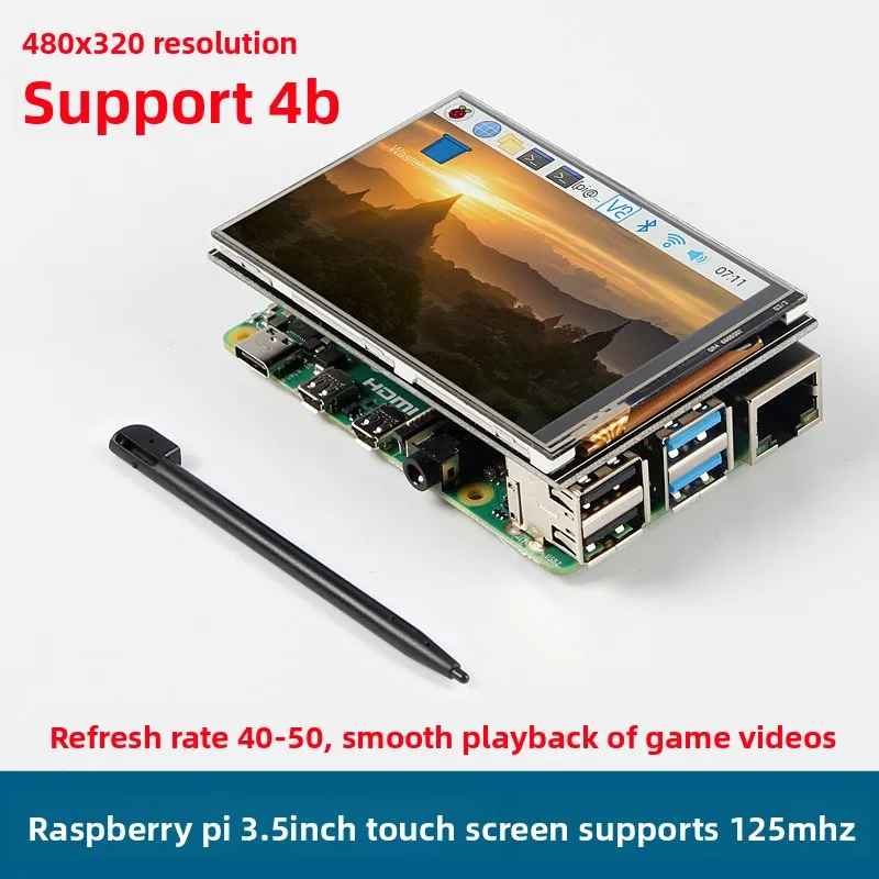 

Raspberry Pi Retro Gaming TFT Screen | MHS 3.5" SPI Touch Monitor 4B/3B+ 320×480 60FPS Game Package