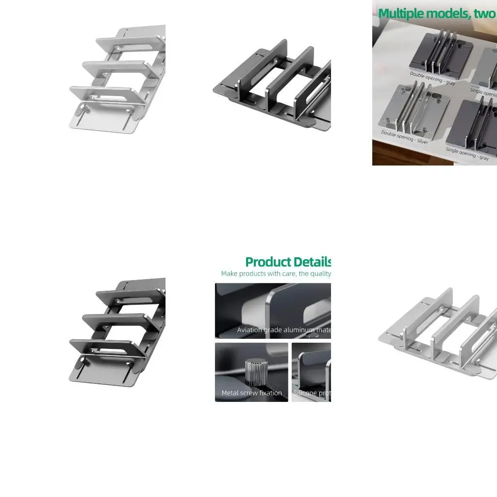 

652F Desk Vertical Laptop Holder Tablet Stand 13-44mm Width Adjustable Desk Organise Lightweightes