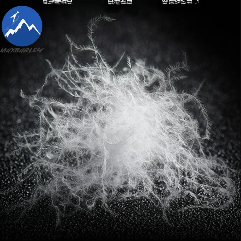 Maxbarley Men Down Jacket Luxury Hood Outdoor Office Lightweight Puffer Jacket Trendy Duck Down Hiking Thicken Warm Winter Coat