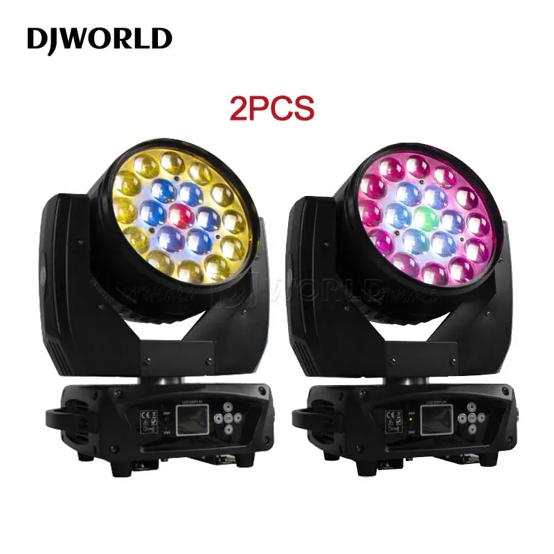 rgbw led zoom wash lighting beam 19x15w dmx iluminacao de palco casamento igreja soundlights spotlight dj clube equipamento pcs 01