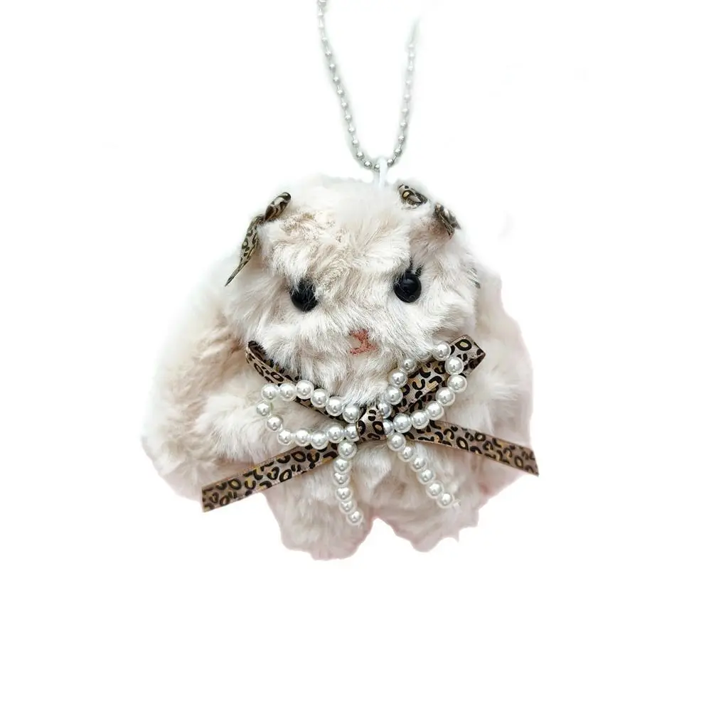 لطيف الكرتون الأرنب أفخم دمية مفتاح سلسلة Bowknot لوليتا أفخم حلقة رئيسية محشوة مفتاح حامل #2