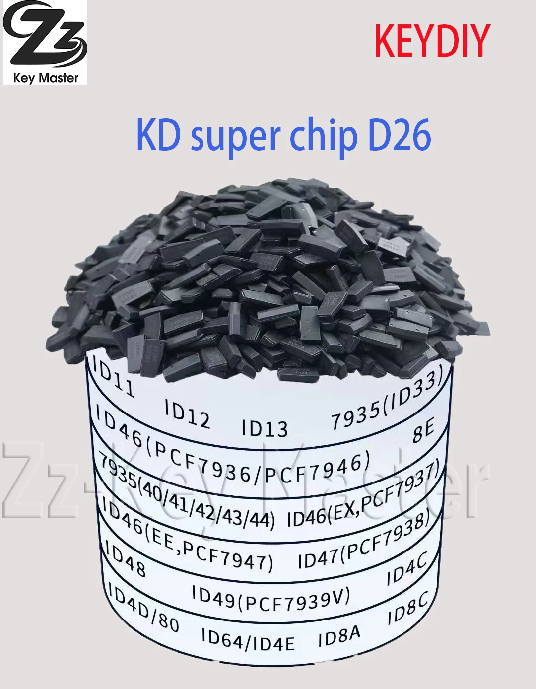 

Zz KEYDIY New Super Transponder Super Chip can Clone ID11 ID12 ID13 ID33 ID46 ID48 for KD-X2 KD-X3 KD-X4 Key Programmer