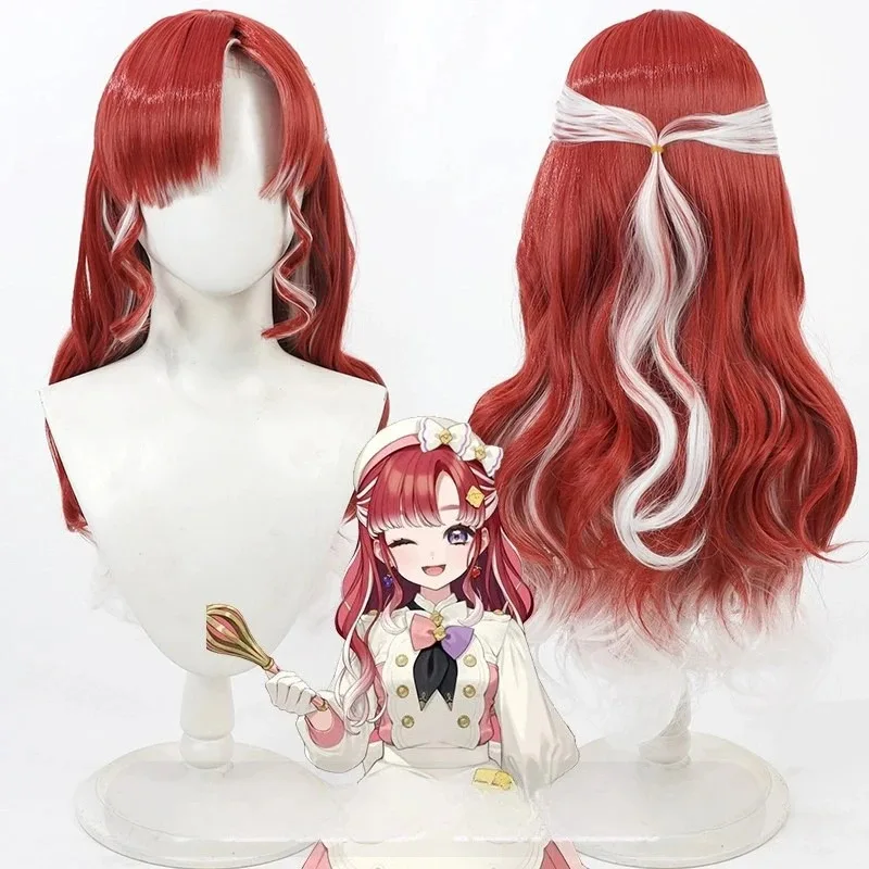 

Saotome Berry Nijisanji VTuber, парик для косплея, аниме, костюм для ролевых игр, реквизит, синтетические волосы