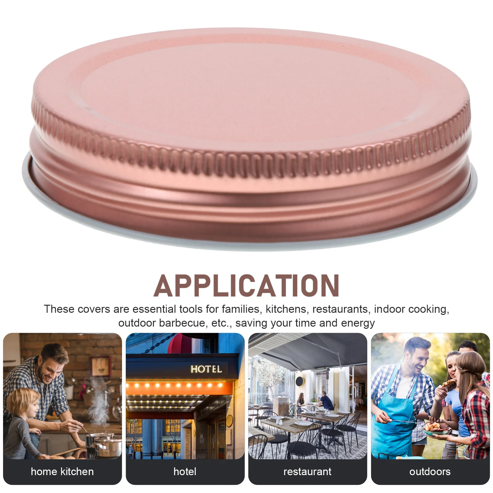 

12pcs Mason Jar Lids Replacement Leakproof Reusable Canning Lids Sturdy Tinplate For Fruits Tea Coffee Storage Kitchen Bar