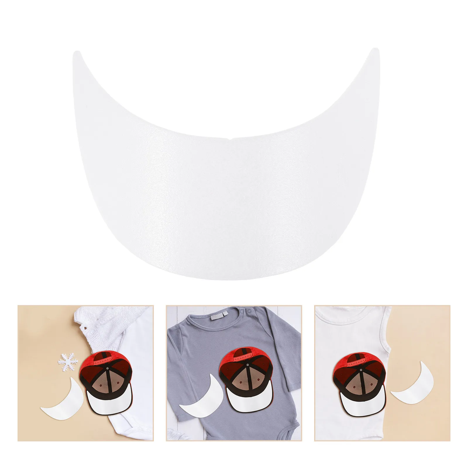 

20Pcs Plastic Hat Brim Inserts for Kids Hats Sturdy Visor Liner Sun Shield Comfortable Outdoor Use Hat Making Accessories