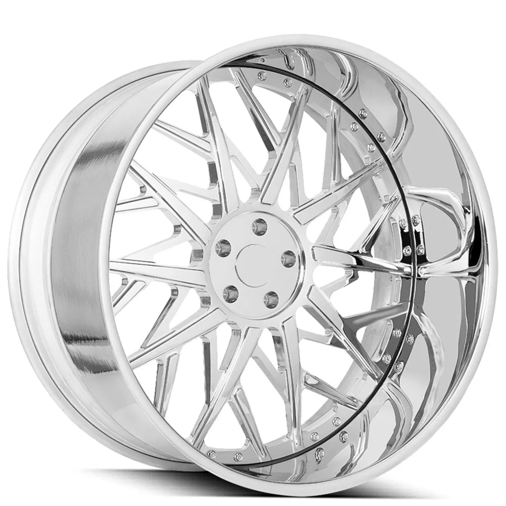 

HS-02033 Custom 2 Piece Forged Rims Alloy Wheels 18 19 20 21 22 23 24 Inch 5X112 5X108 5X114.3 5X120 Hubs for Tesla Model