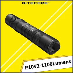 Nitecore-戦術的な懐中電灯p10 v2,1100ルーメン,超高輝度,狩猟,屋外,キャンプ用の懐中電灯