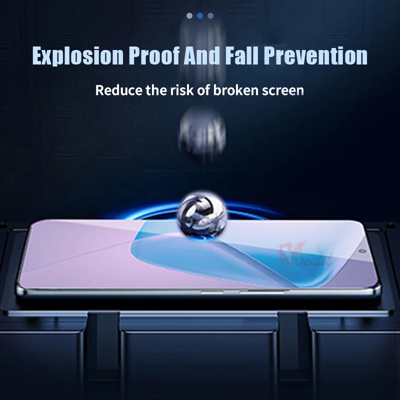 2-4 قطعة غطاء كامل مضاد للضوء الأزرق من الزجاج المقسى لهاتف انفينيكس هوت 50 40 50i 40i 30i 30 GT 20 10 Pro واقيات الشاشة #3