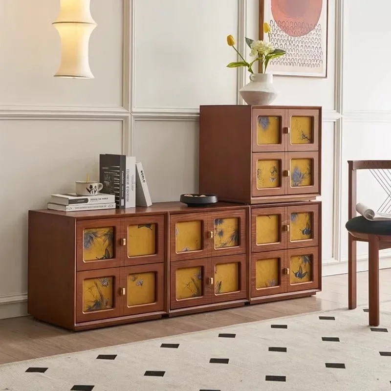 Medieval module combination TV cabinet