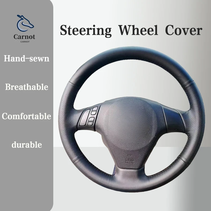 Microfiber Leather Steering wheel Cover For Old Mazda 3 Mazda 5 Mazda 6 Pentium B70  Handle Cover Interior Car Accessories